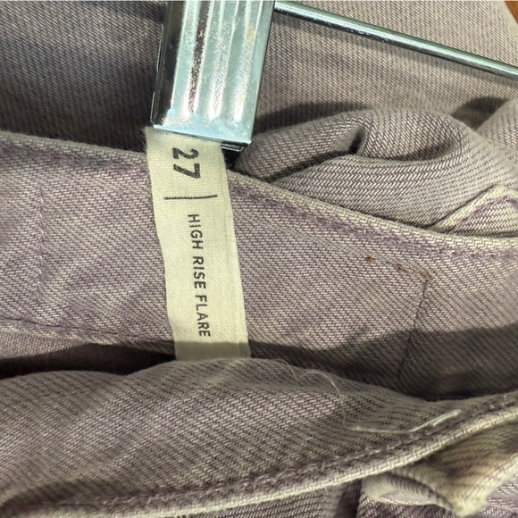 PACSUN Eco Purple High Waisted Flare Denim Jeans Dusty Lavender Size 27 - Picture 6 of 10